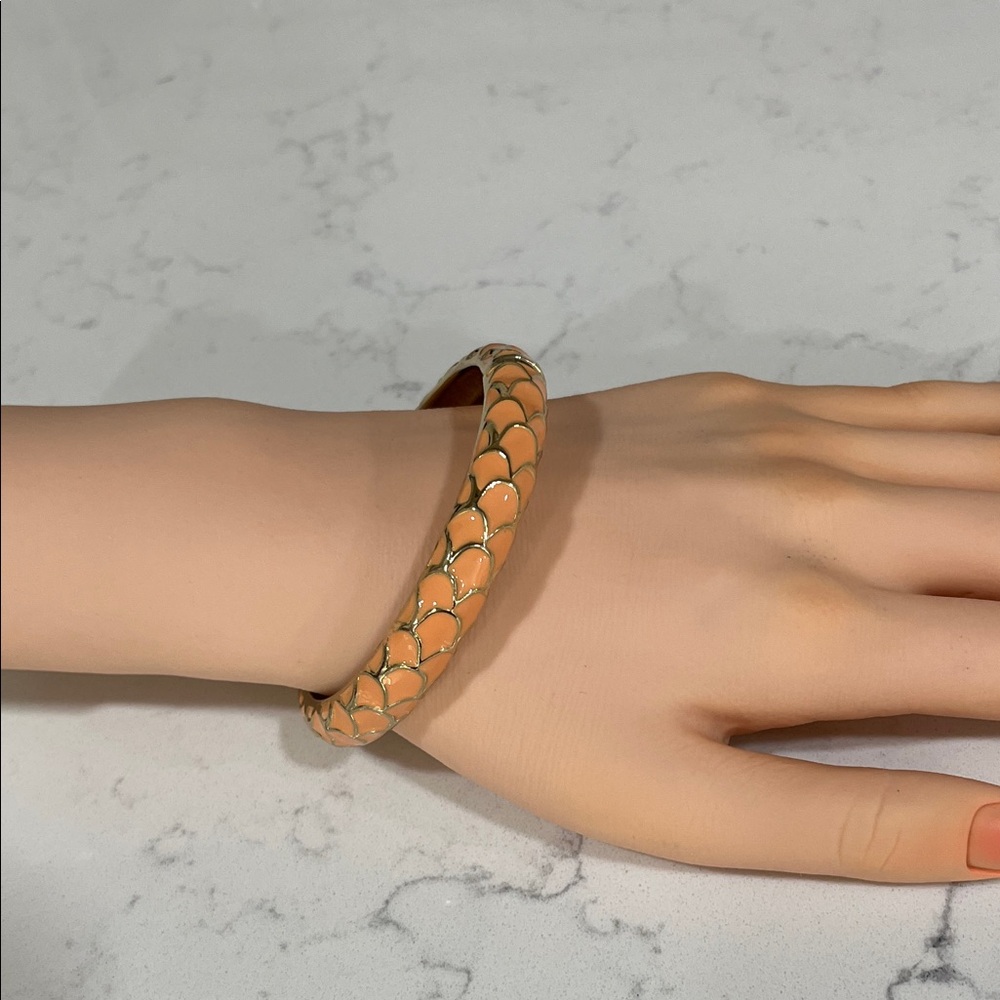 Chic Gold and Orange Bracelet